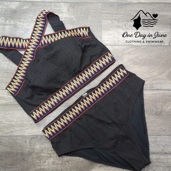 Charmleaks Plus Size High Waist Bikini Swimsuit Size 4XL - Picture 2 of 5